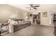 Open living room with view into kitchen area at 2526 N 22Nd Dr, Phoenix, AZ 85009