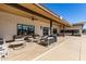 Outdoor community patio with seating for residents at 305 S Val Vista Dr # 71, Mesa, AZ 85204