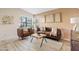 Living room with leather furniture and a neutral color palette at 310 N 65Th St # 9, Mesa, AZ 85205