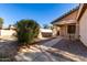 Front door entrance with walkway and desert landscaping at 34717 N Picket Post Dr, Queen Creek, AZ 85142