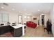 Kitchen with island, stainless steel appliances at 4249 E Sagebrush St, Gilbert, AZ 85296