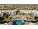 Aerial view of The Luxe community, showing multiple buildings and a large pool at 5250 E Deer Valley Dr # 403, Phoenix, AZ 85054