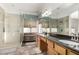 Primary bathroom with double vanity and walk-in shower at 5317 W Glenview Pl, Chandler, AZ 85226