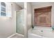 Clean bathroom with shower and bathtub at 544 W Sierra Madre Ave, Gilbert, AZ 85233