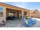 Relaxing backyard patio with seating area at 7432 E Melrose St, Mesa, AZ 85207