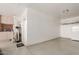 Garage interior with water heater and storage shelving at 7432 E Melrose St, Mesa, AZ 85207