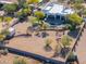 Aerial view of single-story home with pool and expansive backyard at 922 E Desert Hills Estate Dr, Phoenix, AZ 85086