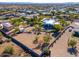 Aerial view of house, pool, and neighborhood at 922 E Desert Hills Estate Dr, Phoenix, AZ 85086