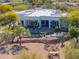 Aerial view showing a home's exterior, pool, and landscaping at 922 E Desert Hills Estate Dr, Phoenix, AZ 85086