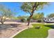 Large backyard with artificial turf, fire pit, and RV parking at 922 E Desert Hills Estate Dr, Phoenix, AZ 85086