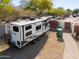 Spacious RV parking area with gated access, perfect for storing recreational vehicles at 922 E Desert Hills Estate Dr, Phoenix, AZ 85086