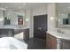 Spacious bathroom with dual sinks, marble counters, and a large soaking tub at 10040 E Happy Valley Rd # 1041, Scottsdale, AZ 85255