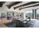 Open concept living area with large windows, fireplace, and mountain views at 10040 E Happy Valley Rd # 1041, Scottsdale, AZ 85255