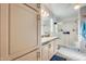 Clean bathroom with a walk-in shower and vanity at 120 N Val Vista Dr # 186, Mesa, AZ 85213