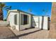 Exterior view of the property with shed at 120 N Val Vista Dr # 186, Mesa, AZ 85213