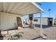 Covered patio area with gravel and a garden at 120 N Val Vista Dr # 186, Mesa, AZ 85213