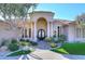 Elegant entryway with arched doorway and columns at 12079 E Cortez Dr, Scottsdale, AZ 85259