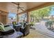 Covered patio with seating area at 16364 W Roosevelt St, Goodyear, AZ 85338