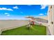 Private rooftop patio with fire pit and grill at 16510 N 92Nd St # 1006, Scottsdale, AZ 85260