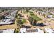 Aerial view of a community with golf course at 25244 S Saddletree Dr, Sun Lakes, AZ 85248