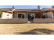 Private backyard with grassy area and view at 25244 S Saddletree Dr, Sun Lakes, AZ 85248