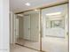 Main bathroom with double vanity and mirrored closet doors at 25244 S Saddletree Dr, Sun Lakes, AZ 85248