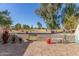 Spacious patio overlooking a golf course at 25244 S Saddletree Dr, Sun Lakes, AZ 85248