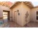 Private patio with storage at 25244 S Saddletree Dr, Sun Lakes, AZ 85248