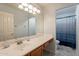 Bathroom with single sink vanity, shower, and toilet at 2734 E Birchwood Pl, Chandler, AZ 85249