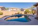 Freeform pool with water feature at 2734 E Birchwood Pl, Chandler, AZ 85249