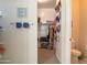 Bathroom with double vanity, walk-in shower, and spacious closet at 3841 N 293Rd Dr, Buckeye, AZ 85396