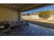 Back patio area with a nice seating area at 4747 S Aileron Ln, Mesa, AZ 85212