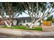 Neatly landscaped front yard with a white brick home at 7416 E Holly St, Scottsdale, AZ 85257
