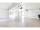 Spacious garage with epoxy flooring and opener at 7806 E San Carlos Rd, Scottsdale, AZ 85258