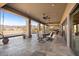 Large covered patio overlooking scenic mountain views at 10400 E Breathless Ave, Gold Canyon, AZ 85118