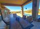 Outdoor dining area on a covered patio at 10400 E Breathless Ave, Gold Canyon, AZ 85118