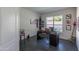 Bright home office with built-in shelving and window at 12312 E Poinsettia Dr, Scottsdale, AZ 85259