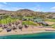 Aerial view of a community park with gazebos and sports courts at 13428 S 186Th Ave, Goodyear, AZ 85338