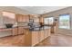 Well-equipped kitchen featuring an island and ample counter space at 13428 S 186Th Ave, Goodyear, AZ 85338