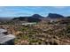 Aerial view of a desert community with mountain views and new construction homes at 14840 E Valley Vista Dr, Fountain Hills, AZ 85268