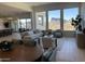 Modern dining room with an open floor plan and gorgeous mountain views at 14840 E Valley Vista Dr, Fountain Hills, AZ 85268