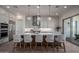 Modern kitchen with island, stainless steel appliances, and white cabinetry at 14840 E Valley Vista Dr, Fountain Hills, AZ 85268