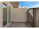 Private patio with storage shed and sliding door access at 17242 N 16Th Dr # 9, Phoenix, AZ 85023