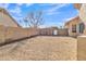 Landscaped backyard with gravel and block wall at 2340 W Myrtle Dr, Chandler, AZ 85248