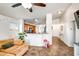 Open concept living room with a view of the kitchen at 25875 W St Catherine Ave, Buckeye, AZ 85326