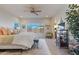 Relaxing main bedroom with a king-size bed and stylish decor at 25940 W Oraibi Dr, Buckeye, AZ 85396