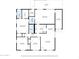 Floor plan showing a spacious layout with multiple bedrooms and living areas at 303 W 9Th St, Mesa, AZ 85201