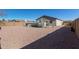 Spacious backyard with gravel, and above ground pool at 3189 N Excursion Ln, Casa Grande, AZ 85122