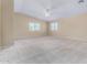 Large main bedroom with vaulted ceiling and carpeted floor at 3482 W Mineral Butte Dr, San Tan Valley, AZ 85144