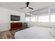 King bedroom with large windows and city views at 4411 N 40Th St # 52, Phoenix, AZ 85018